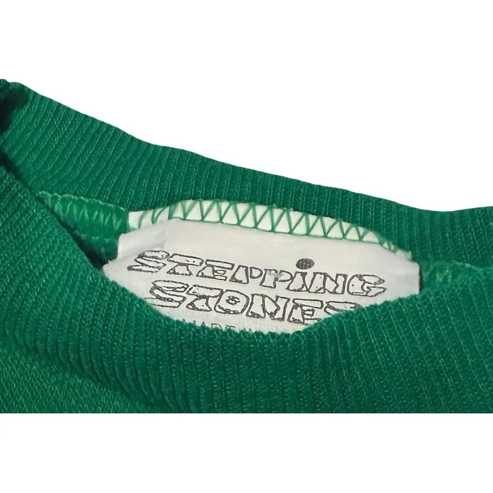 Vintage Stepping Stones Girls Green Ballerina Bunny Sweatshirt‎ Jogger Set 6/6X
